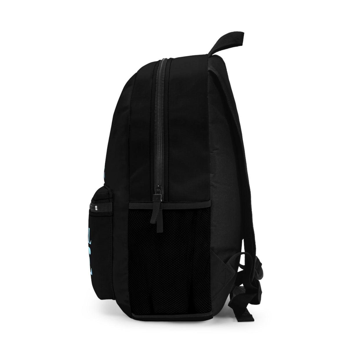 Blue Girl 4 Life Black Contrast Backpack – Inspirational Girls School Backpack | Girl Power Bookbag | Lightweight Travel, School & Everyday Bag