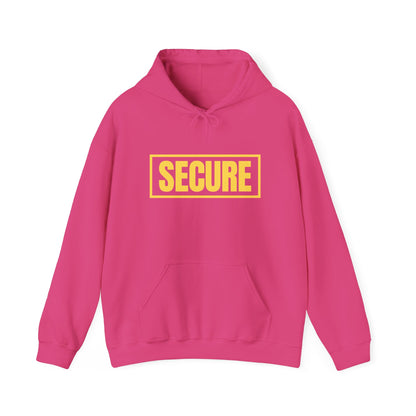 Secure Yellow Design Unisex Hoodie - Confidence You Can Feel & Faith You Can Wear