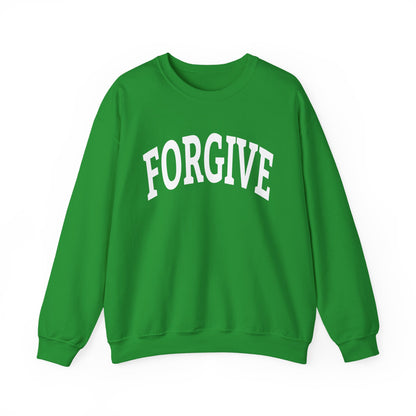 FREELY FORGIVE Collegiate Style Sweathirt | Faith-Based Sweatshirt | Christian Streetwear | Inspirational Gift