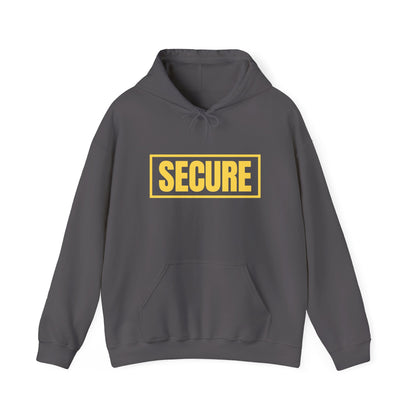 Secure Yellow Design Unisex Hoodie - Confidence You Can Feel & Faith You Can Wear