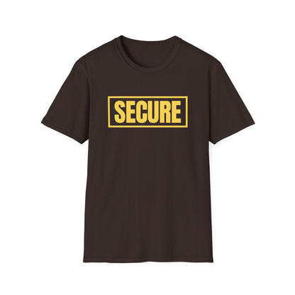 Secure Yellow Design Unisex T-Shirt - Confidence You Can Feel & Faith You Can Wear