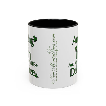 I Am Amazing Irish & Debt Free Future Mug - Money Mindset Affirmation Cup - Irish Pride Gift