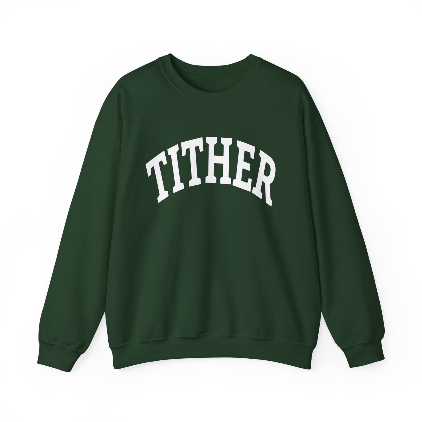 Committed Tither Collegiate SweatShirt | Faith-Based | Tithing Lifestyle| Faith & Abundance Statement Sweatshirt  | Financial Freedom Shirt