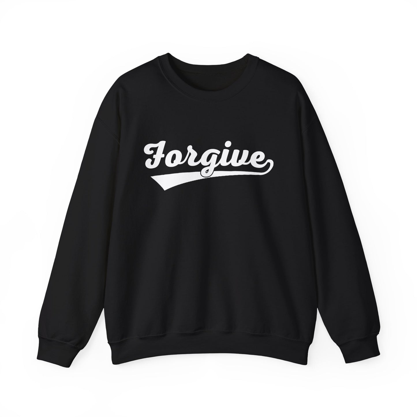 HomeRun Forgive Sweatshirt | Baseball Script Crewneck | Inspirational Graphic Sweatshirt | Motivational Unisex Sweatshirt