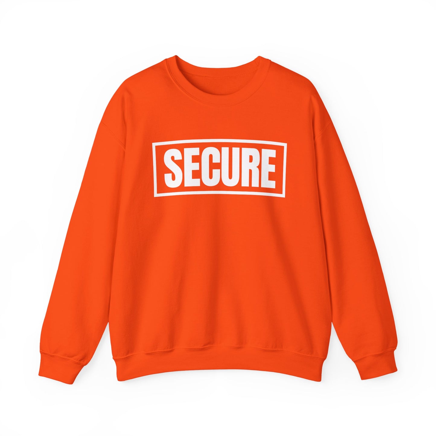 Secure White Design Unisex Sweatshirt - Confidence You Can Feel & Faith You Can Wear