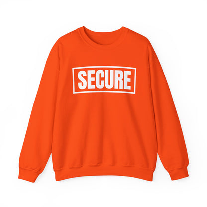 Secure White Design Unisex Sweatshirt - Confidence You Can Feel & Faith You Can Wear