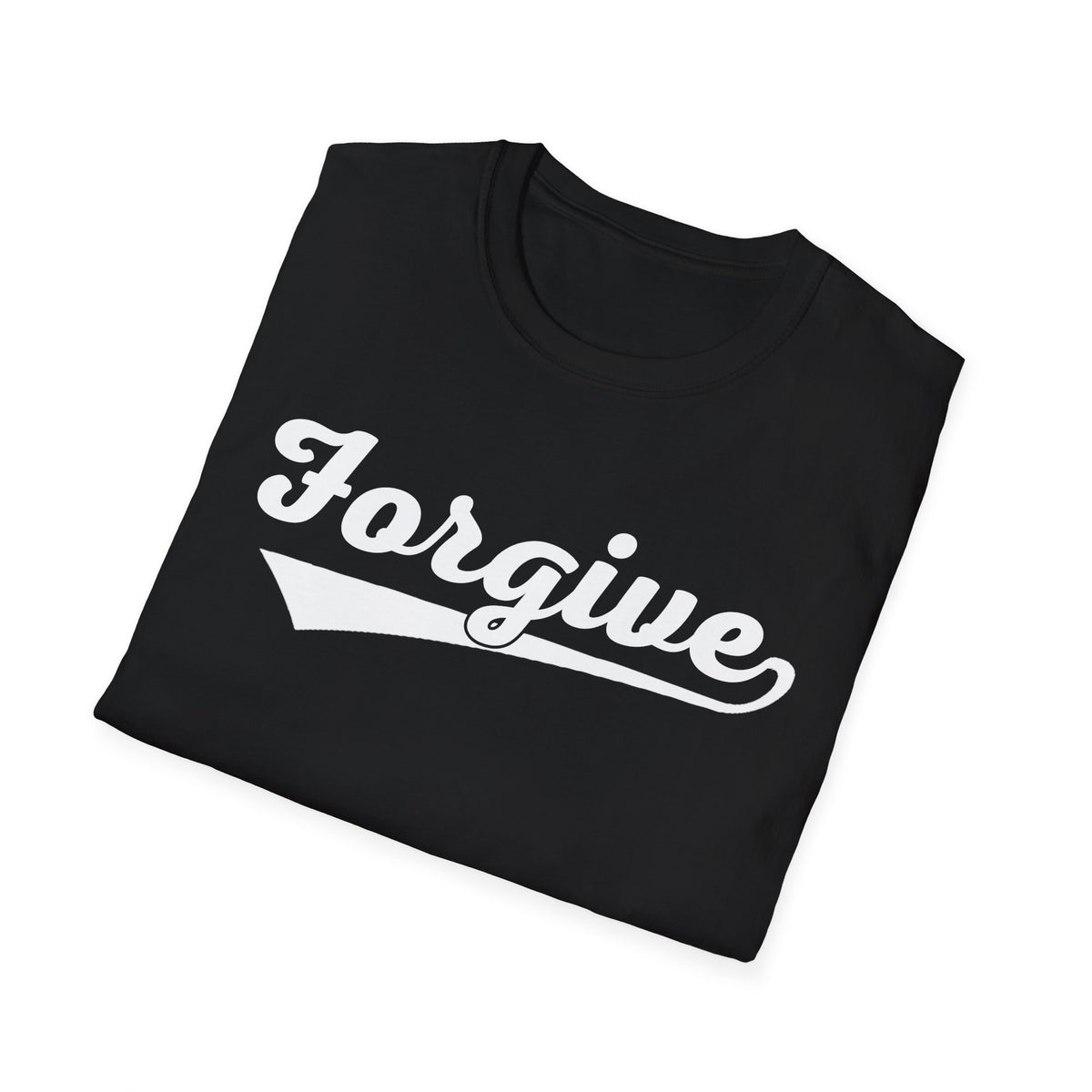 HomeRun Forgive Unisex T-Shirt | Baseball Script Tee | Inspirational Graphic Shirt | Positive Message Apparel | Motivational Unisex Shirt