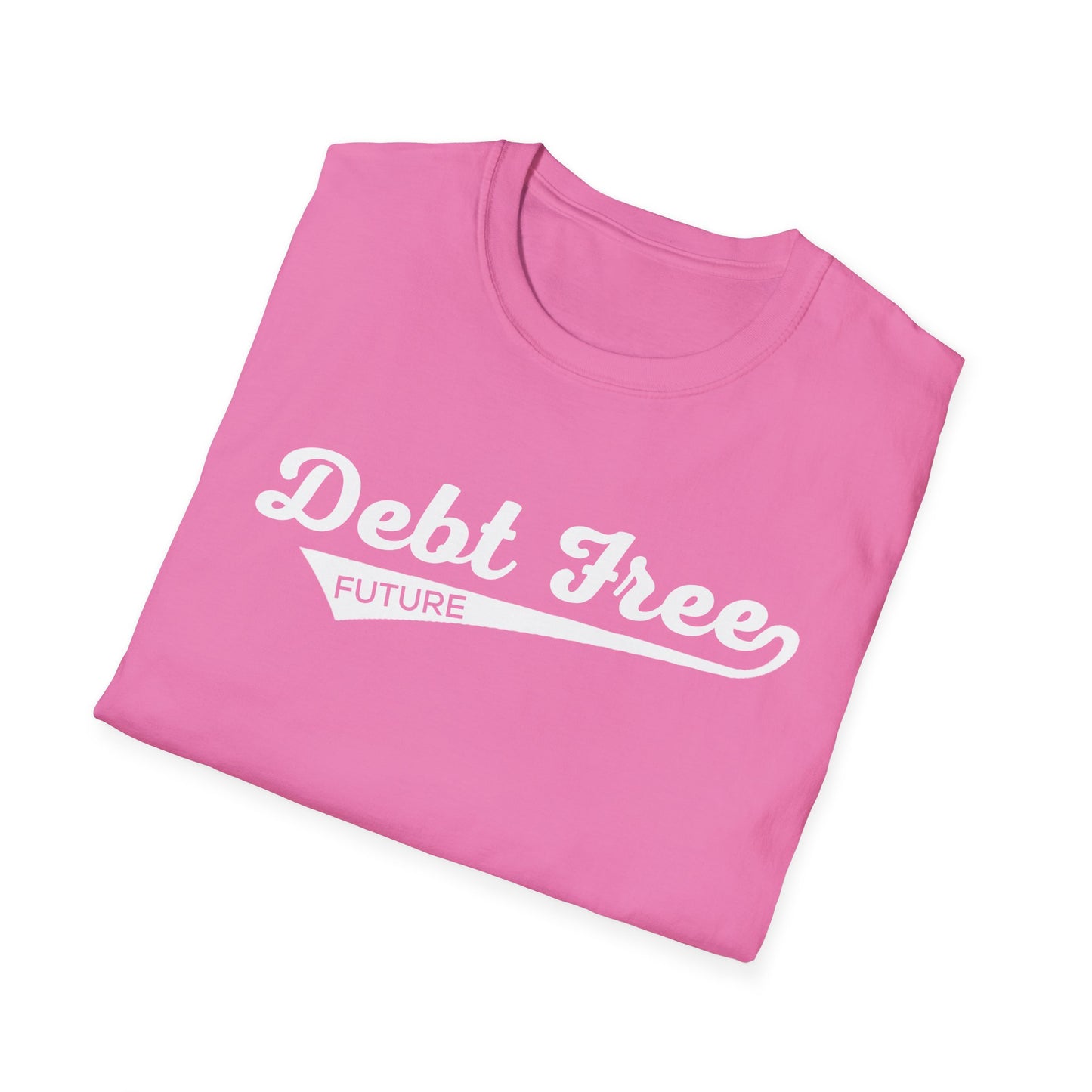 Debt Free Future Baseball Script Unisex T-Shirt - Motivational Money Mindset - Debt-Free Lifestyle Gift