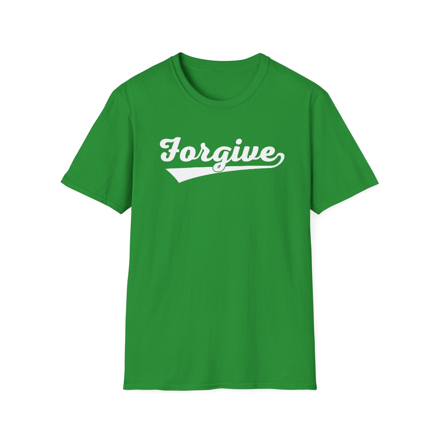 HomeRun Forgive Unisex T-Shirt | Baseball Script Tee | Inspirational Graphic Shirt | Positive Message Apparel | Motivational Unisex Shirt