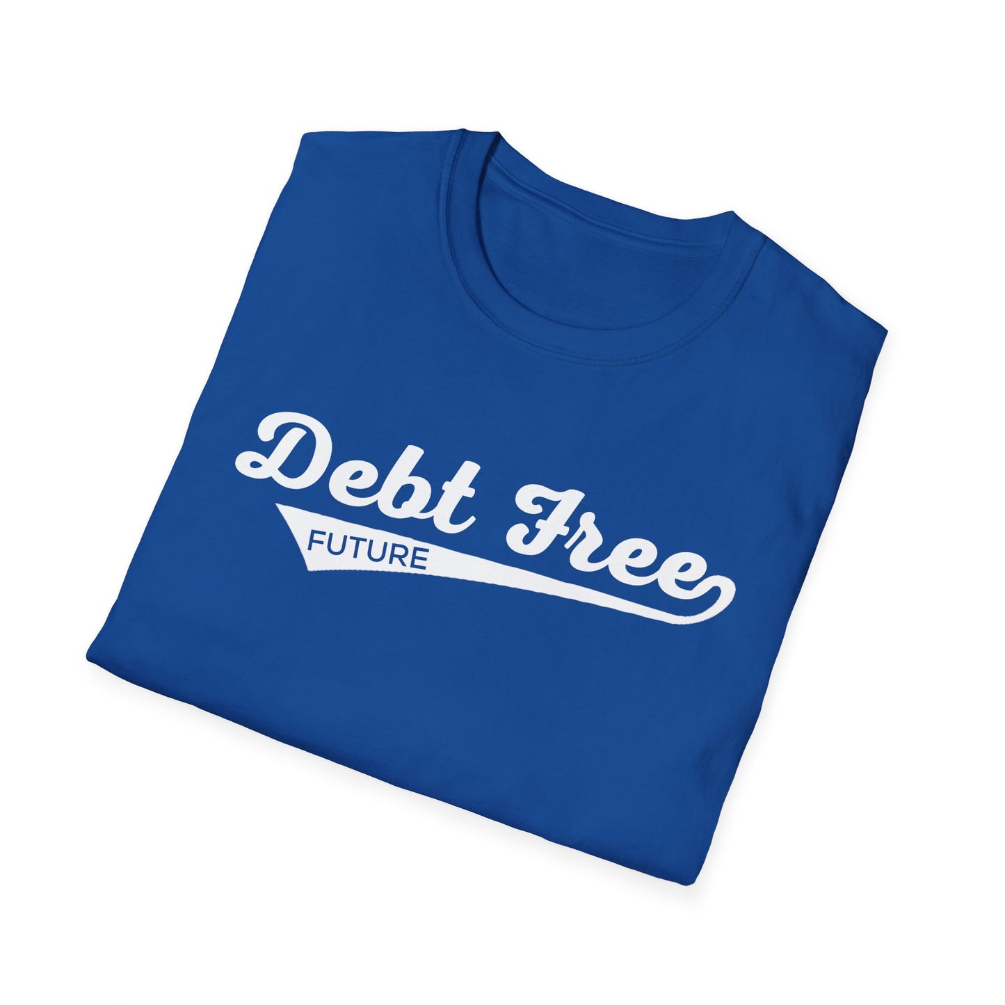 Debt Free Future Baseball Script Unisex T-Shirt - Motivational Money Mindset - Debt-Free Lifestyle Gift