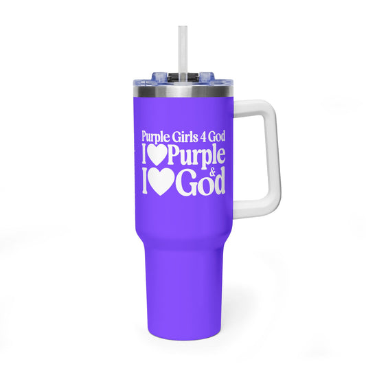 Purple Girls 4 God Colorful Tumbler - Faith Filled Women Who Love Purple