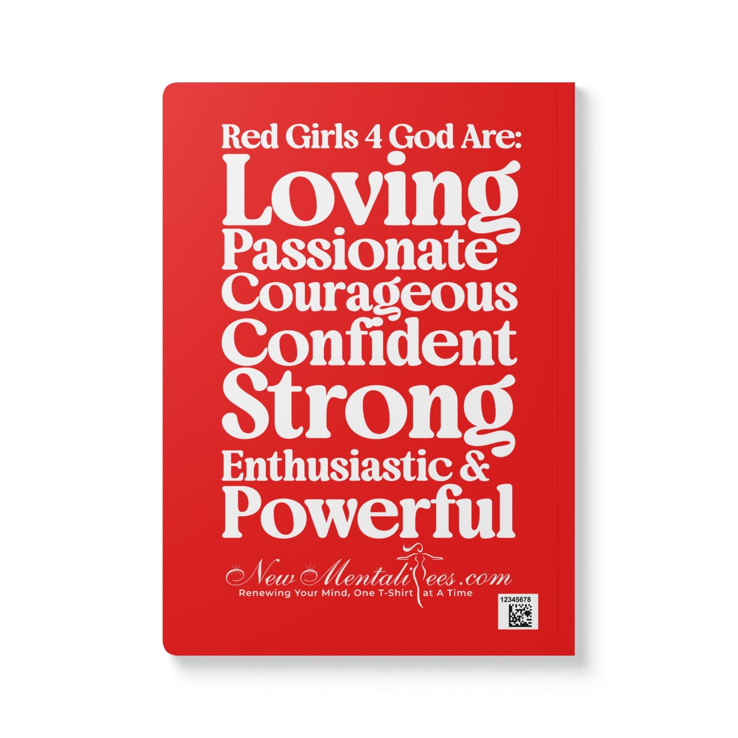 Red Girls 4 God Softcover Journal – Double-Sided Inspirational Faith Journal | 100 or 200 Pages | Notebook for Girls & Women Who Love God