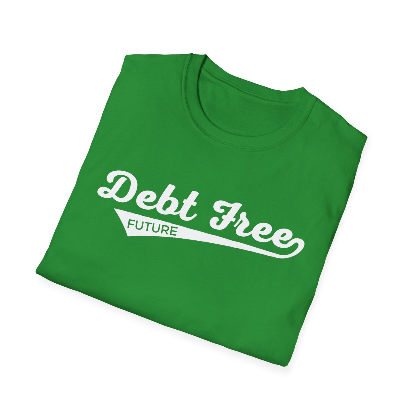 Debt Free Future Baseball Script Unisex T-Shirt - Motivational Money Mindset - Debt-Free Lifestyle Gift