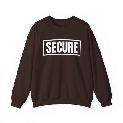Secure White Design Unisex Sweatshirt - Confidence You Can Feel & Faith You Can Wear