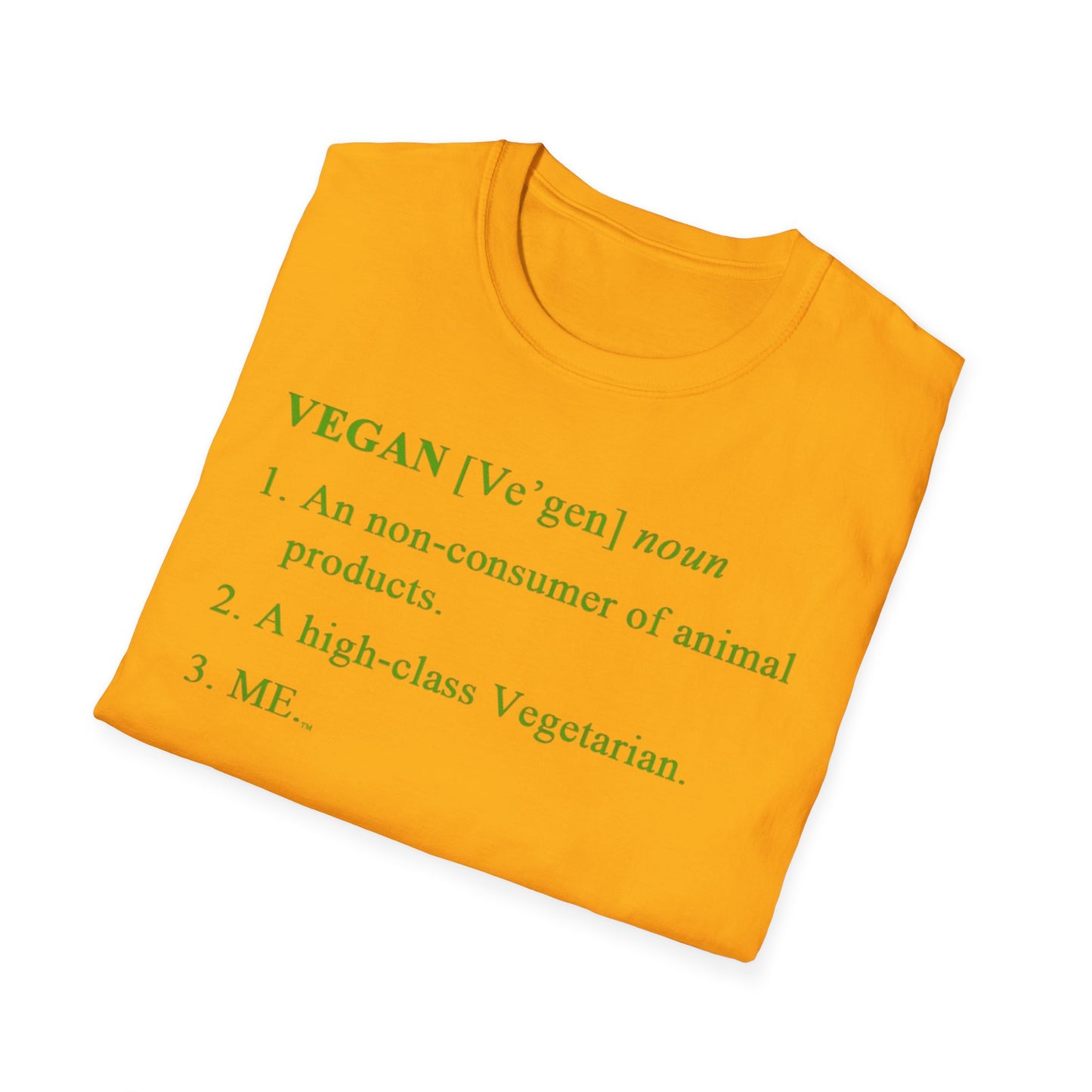 Vegan Definition Unisex T-Shirt - Funny & Bold Plant-Based Statement Tee