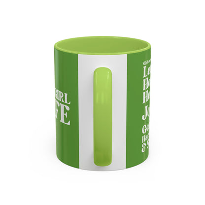 Green Girl 4 Life Green Mug - Positive Affirmation, Cute, Inspirational Double Sided, 11oz & 15oz Mug, Great Gift