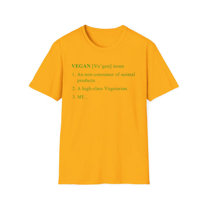 Vegan Definition Unisex T-Shirt - Funny & Bold Plant-Based Statement Tee