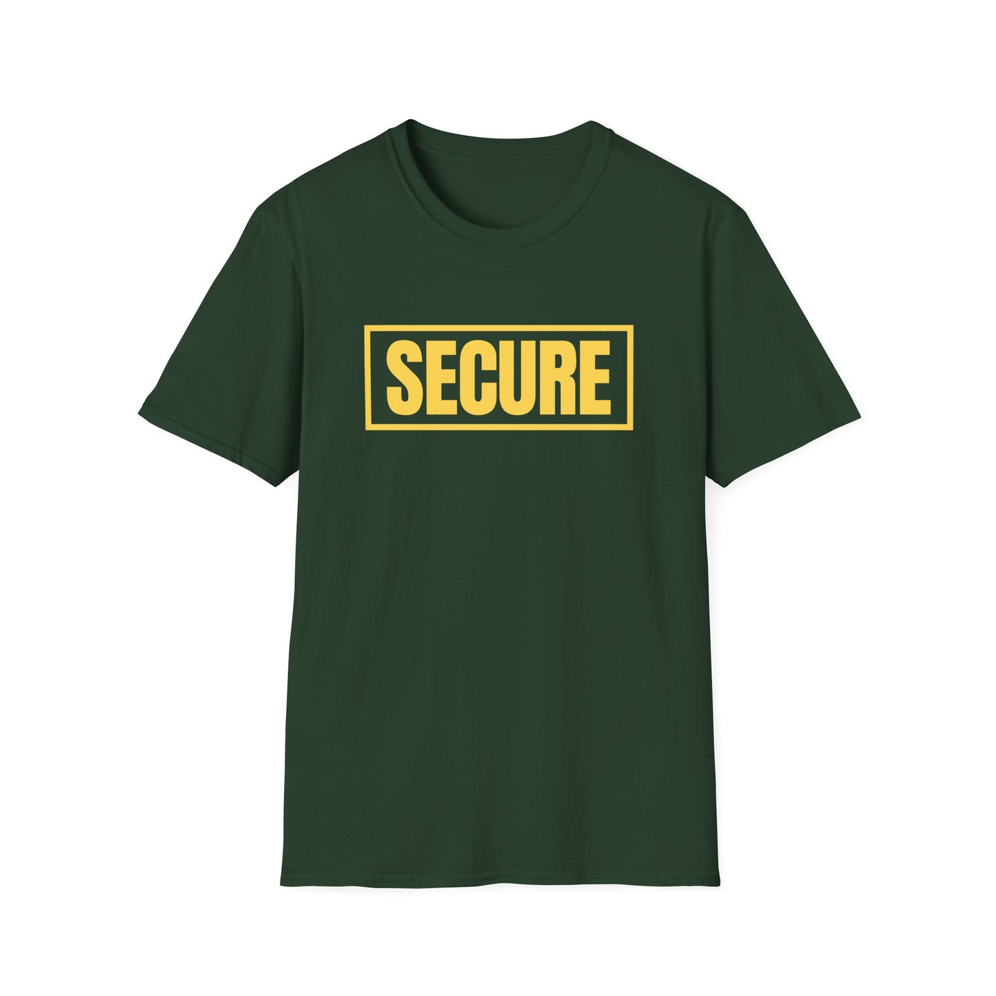 Secure Yellow Design Unisex T-Shirt - Confidence You Can Feel & Faith You Can Wear