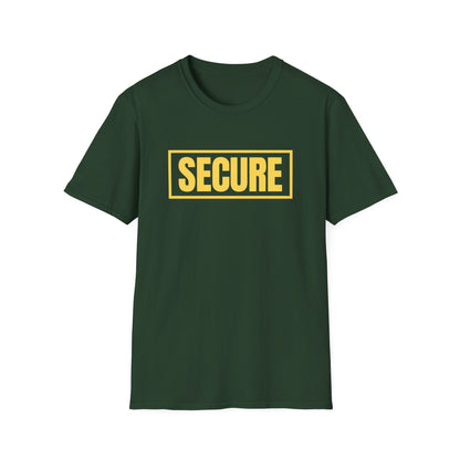 Secure Yellow Design Unisex T-Shirt - Confidence You Can Feel & Faith You Can Wear