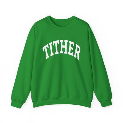 Committed Tither Collegiate SweatShirt | Faith-Based | Tithing Lifestyle| Faith & Abundance Statement Sweatshirt  | Financial Freedom Shirt