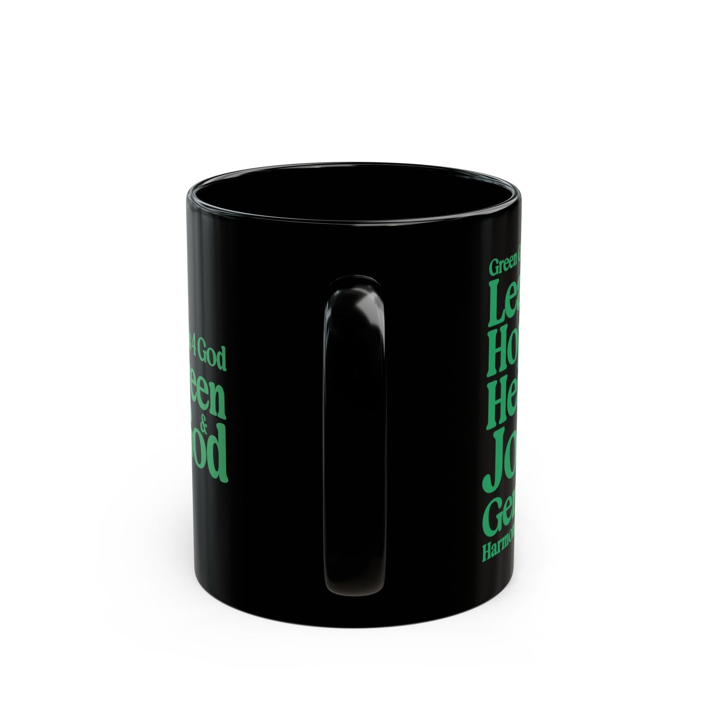 Green Girls 4 God Mug - Black Contrast Collection