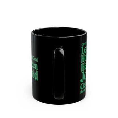 Green Girls 4 God Mug - Black Contrast Collection
