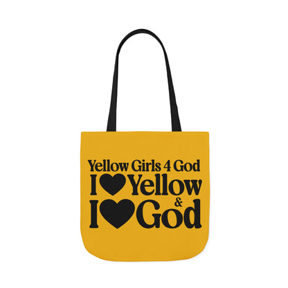 Yellow Girls 4 God Tote Bag - You Are Cheerful, Successful, Inventive, Communicators, Adventurous, Intelligent, and Resilient!