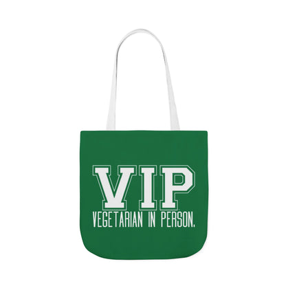VIP Vegetarian Tote Bag - Vegetarian In Person Statement - Conversation Starter Carryall