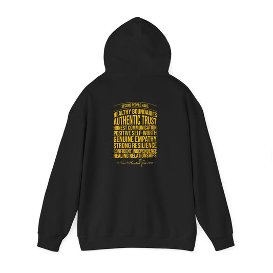 Secure Yellow Design Unisex Hoodie - Confidence You Can Feel & Faith You Can Wear