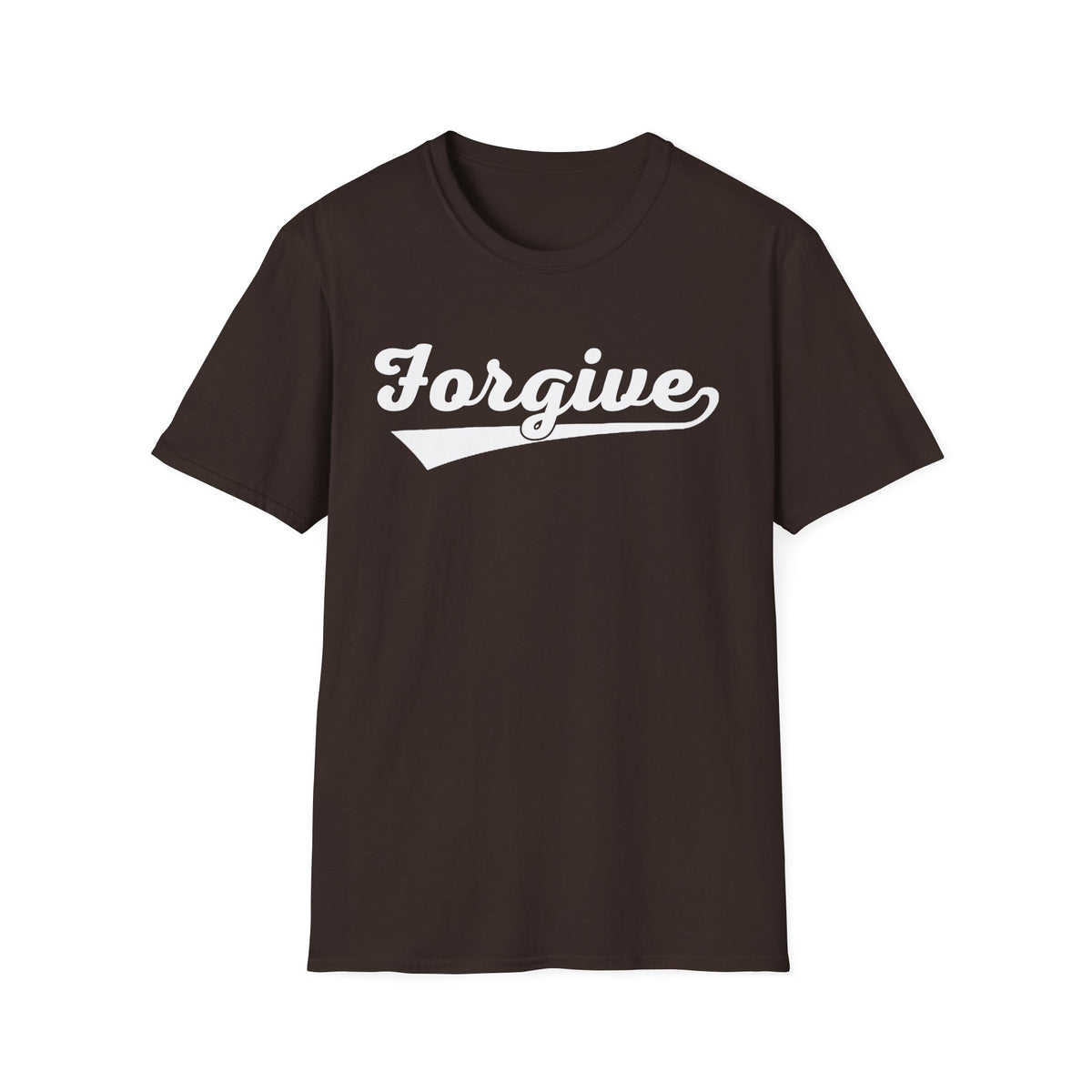 HomeRun Forgive Unisex T-Shirt | Baseball Script Tee | Inspirational Graphic Shirt | Positive Message Apparel | Motivational Unisex Shirt