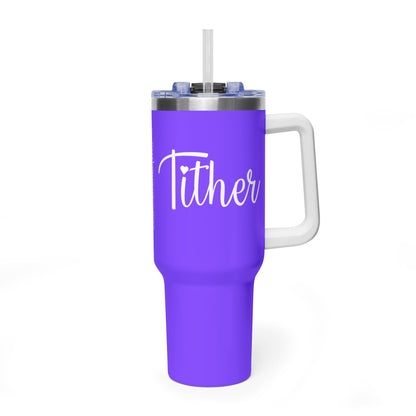 Tither Faith Statement 40 oz Tumbler – Heart Edition For Those Who Love Tithing