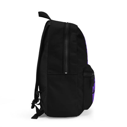 Purple Girls 4 God Black Contrast Backpack – Inspirational Christian Girls School Backpack | Faith-Based Bookbag | Lightweight Travel & School Bag
