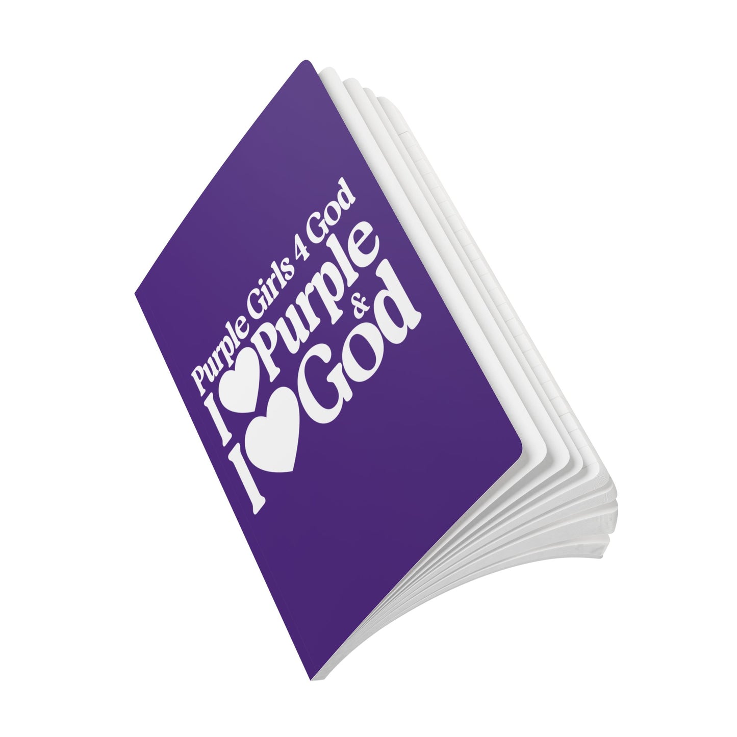 💜 Purple Girls 4 God Softcover Journal – Double-Sided Inspirational Faith Journal | 100 or 200 Pages | Notebook for Girls & Women Who Love God