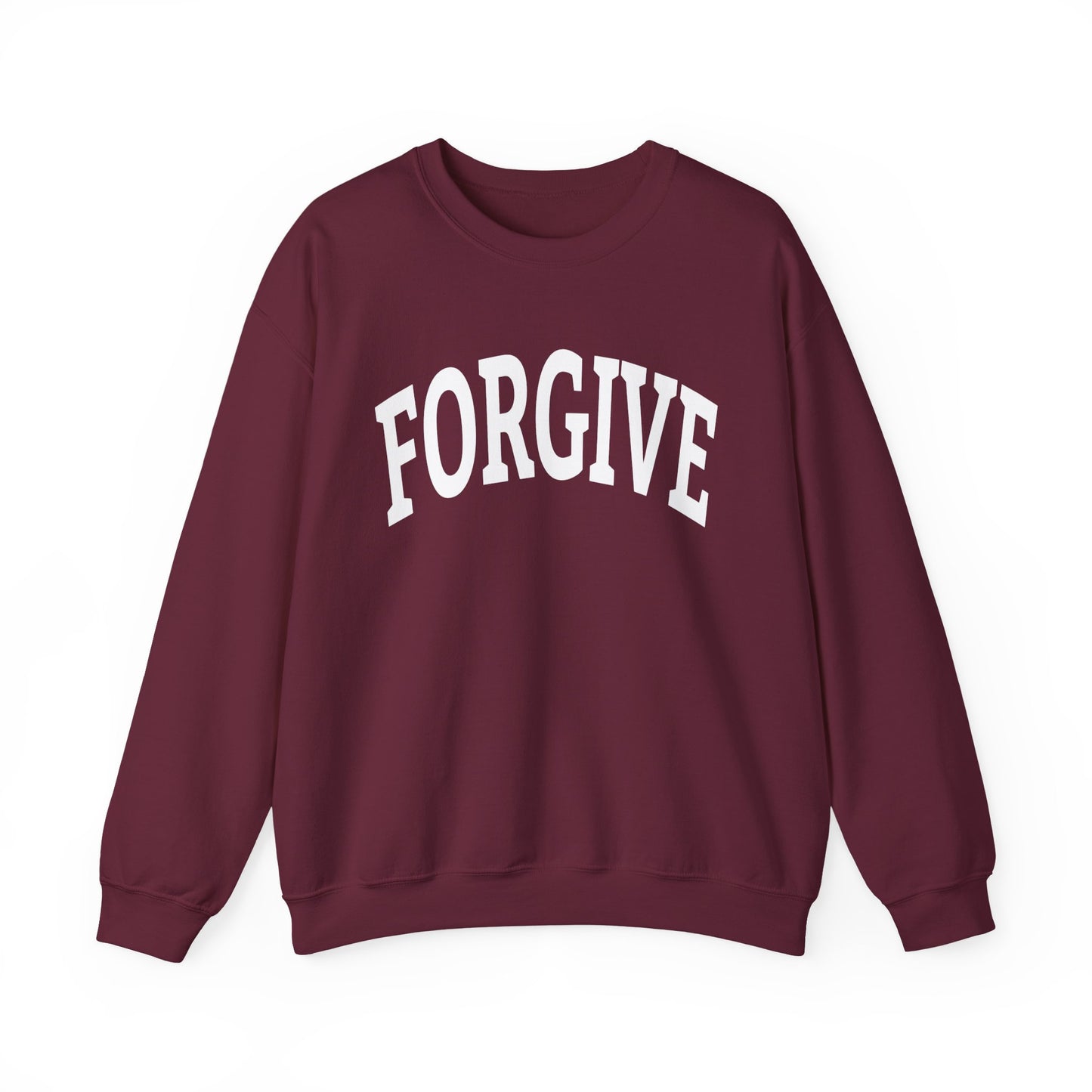 FREELY FORGIVE Collegiate Style Sweathirt | Faith-Based Sweatshirt | Christian Streetwear | Inspirational Gift