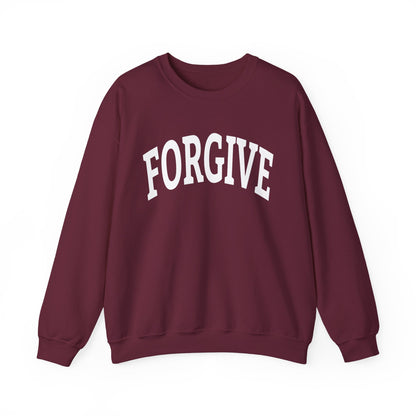 FREELY FORGIVE Collegiate Style Sweathirt | Faith-Based Sweatshirt | Christian Streetwear | Inspirational Gift