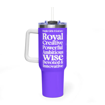 Purple Girls 4 God Colorful Tumbler - Faith Filled Women Who Love Purple