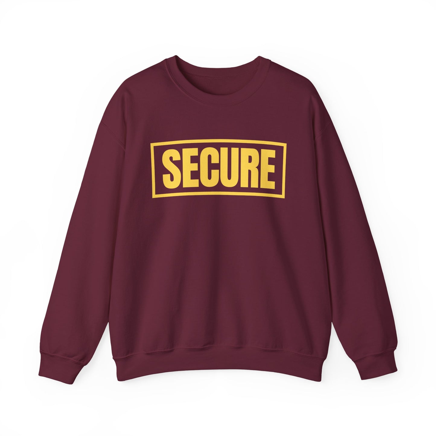 Secure Yellow Design Unisex Sweatshirt - Confidence You Can Feel & Faith You Can Wear