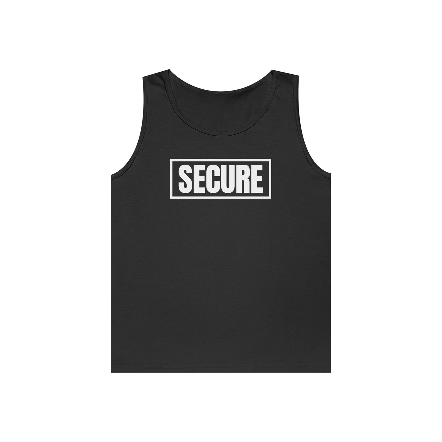 Secure Unisex Tank Top – White Design - Inspirational Confidence Tank | Positive Mindset Apparel | Inner Healing Inspired Graphic Tank for Men & Women