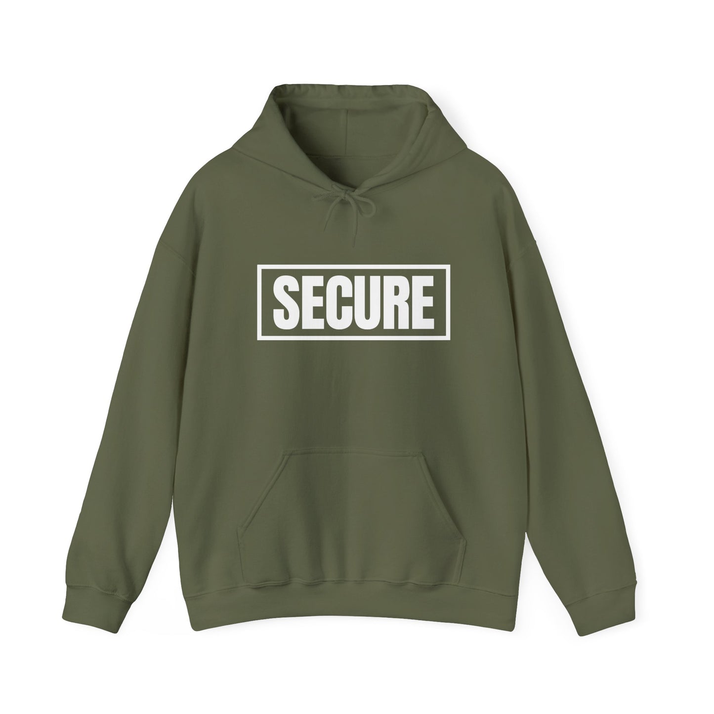 Secure White Design Unisex Hoodie - Confidence You Can Feel & Faith You Can Wear