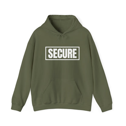 Secure White Design Unisex Hoodie - Confidence You Can Feel & Faith You Can Wear