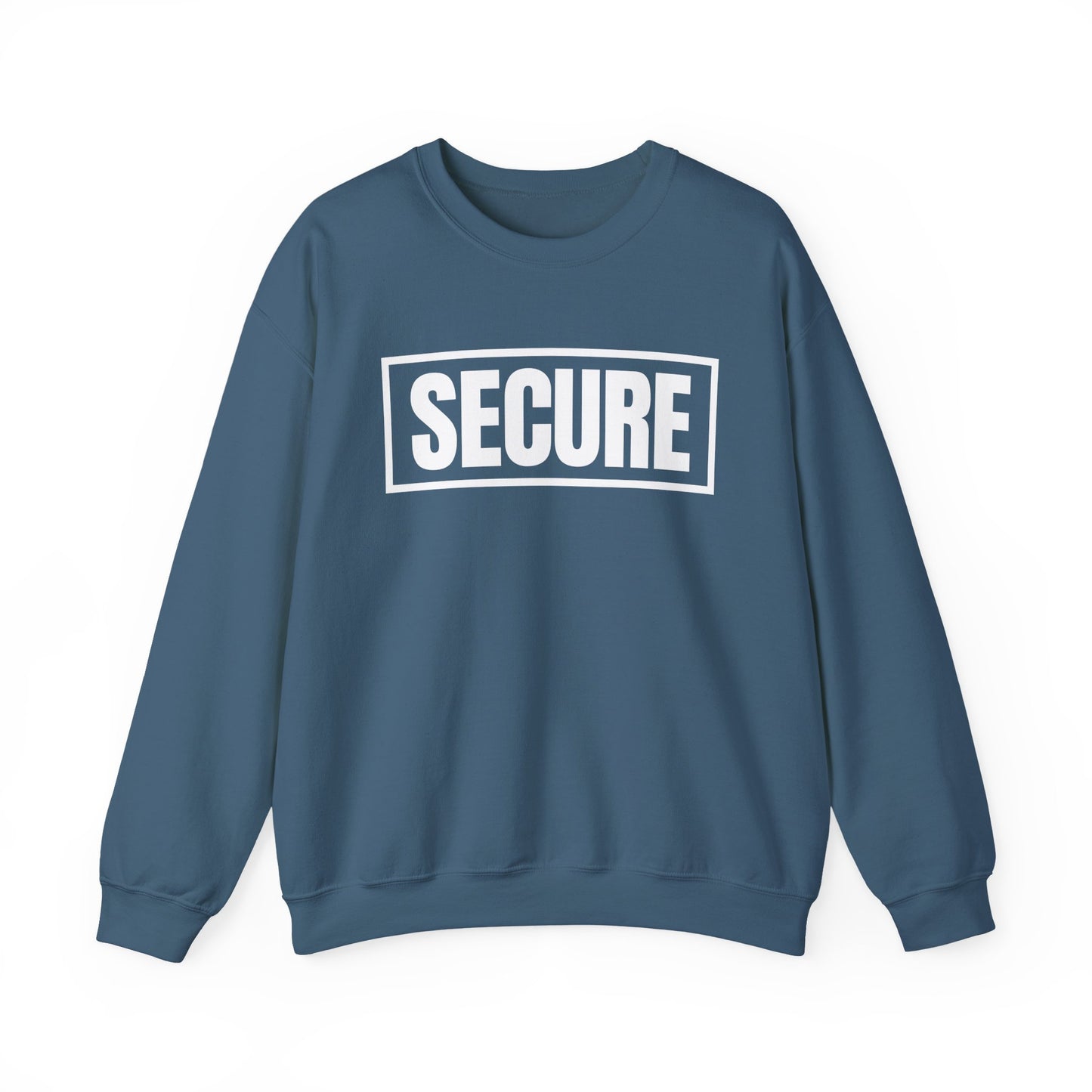 Secure White Design Unisex Sweatshirt - Confidence You Can Feel & Faith You Can Wear