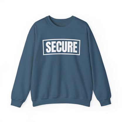 Secure White Design Unisex Sweatshirt - Confidence You Can Feel & Faith You Can Wear