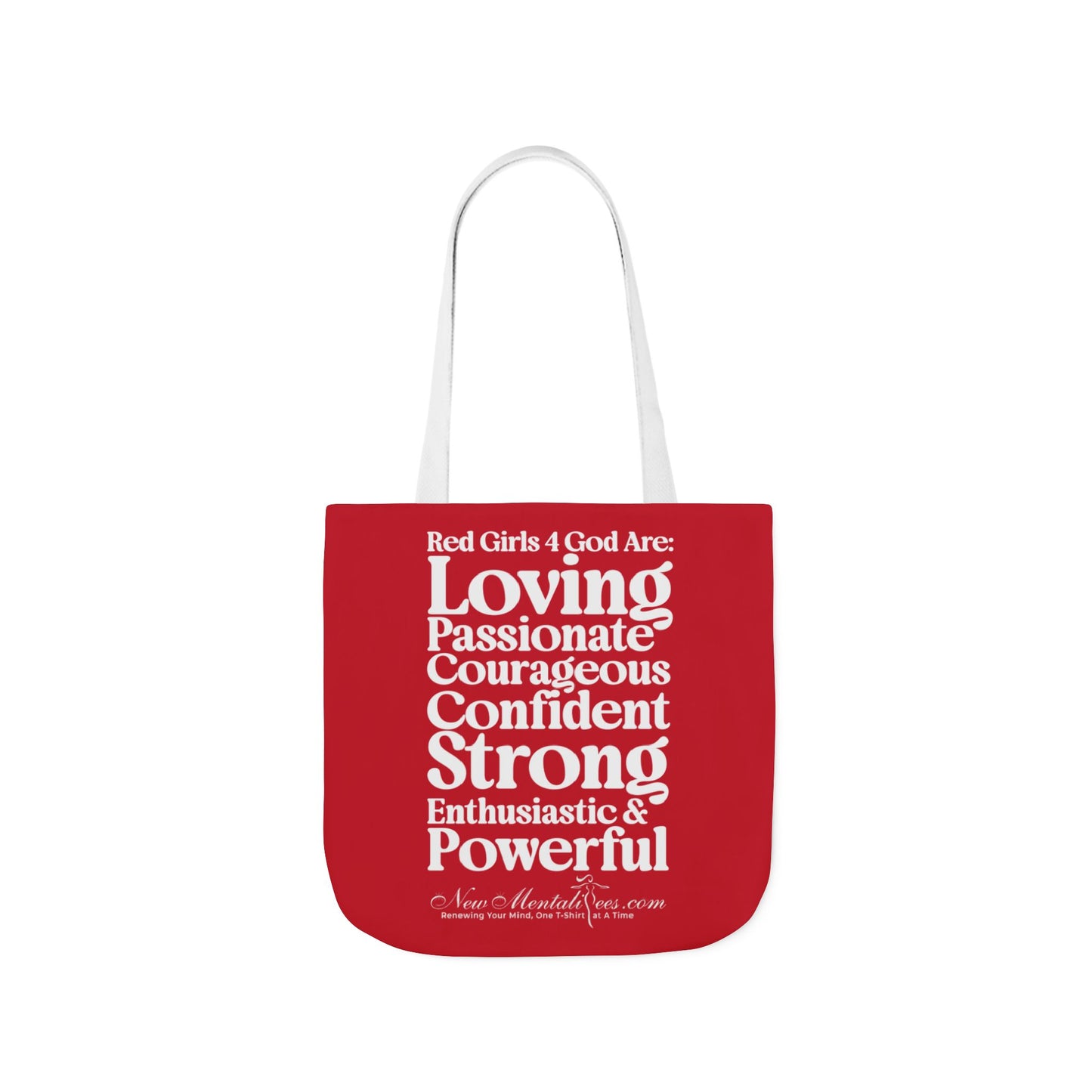 Red Girls 4 God Tote Bag - You are Loving, Passionate, Courageous, Confident, Strong, Enthusiastic, and Powerful!
