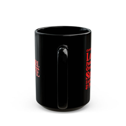 Red Girl 4 Life Black Mug - Positive Affirmation, Cute, Inspirational Double Sided, 11oz & 15oz Mug, Great Gift