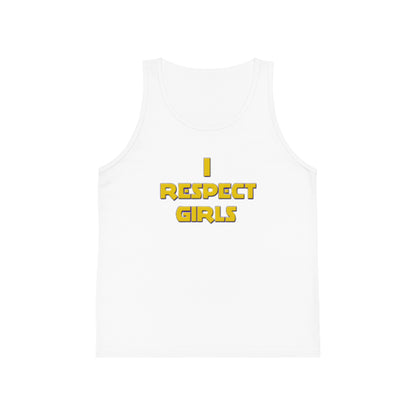 I Respect Girls Youth Tank Top – Raise Respectful Boys | Positive Character Tank for Boys | Future Gentleman Sleeveless Shirt