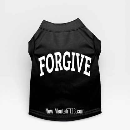 FORGIVE Collegiate Doggie Tank Top — A Little Shirt With A Big Message