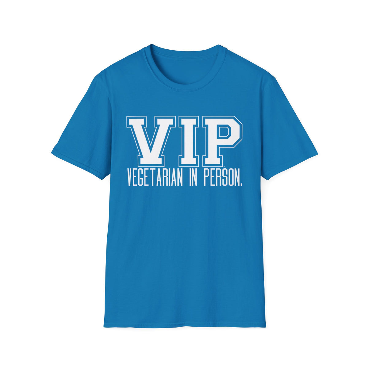 VIP Vegetarian Unisex T-shirt, Vegetarian In Person Statement Conversation Starter Tee