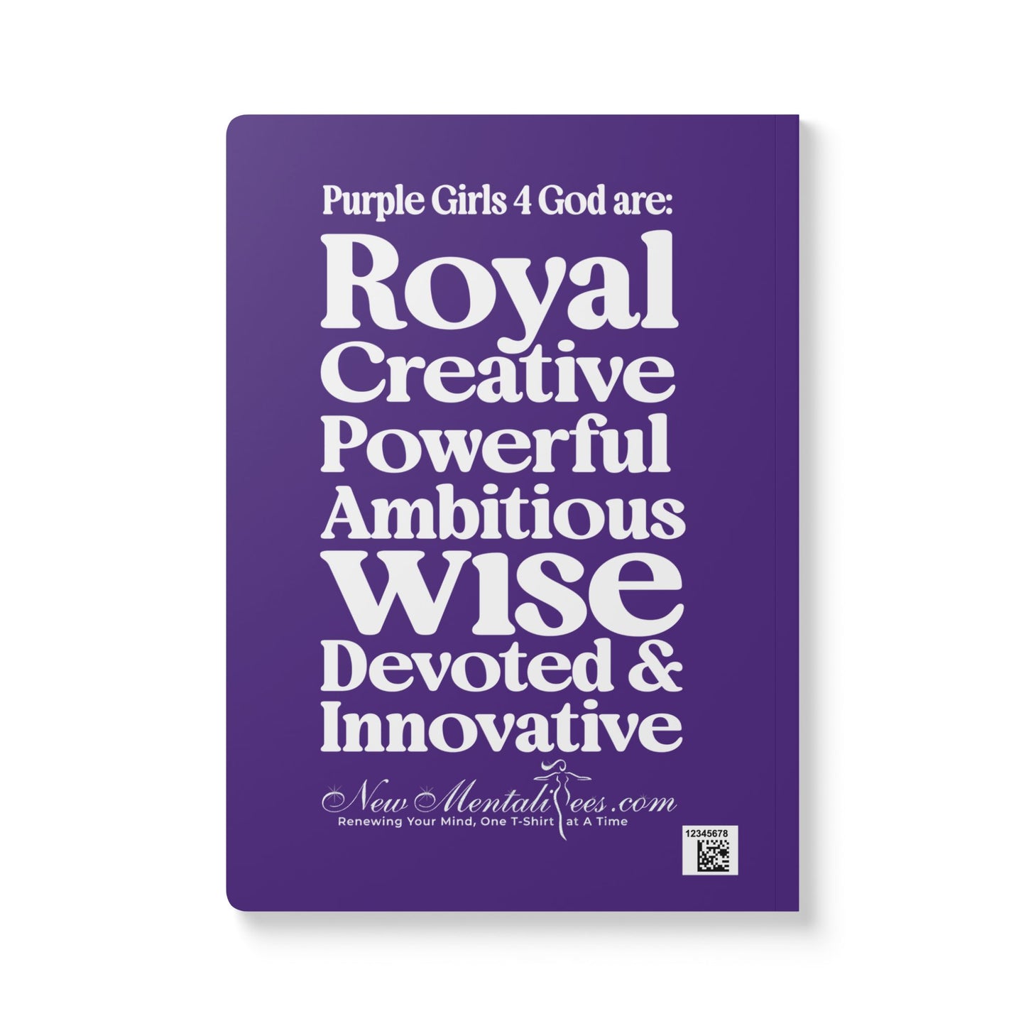 💜 Purple Girls 4 God Softcover Journal – Double-Sided Inspirational Faith Journal | 100 or 200 Pages | Notebook for Girls & Women Who Love God
