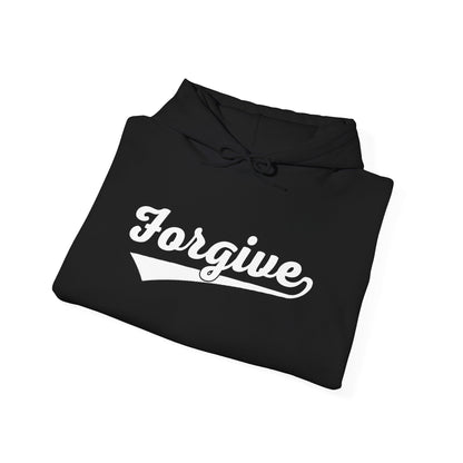 HomeRun Forgive Hoodie | Baseball Script Hoodie | Inspirational Graphic Hoodie | Positive Message Pullover | Motivational Unisex Hoodie