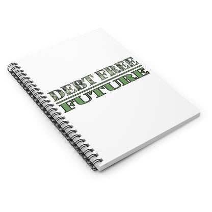 Mo' Money Debt Free Spiral Notebook – Financial Freedom Journal | 118 Ruled Pages | Inspirational Money Mindset Notebook